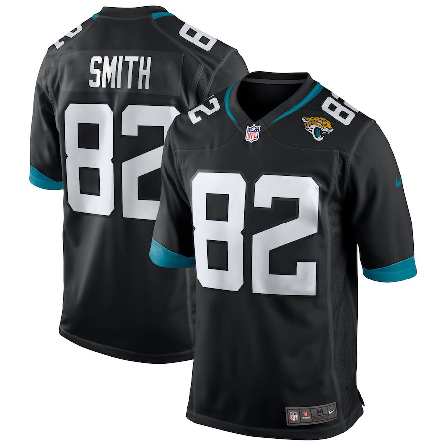 Men Jacksonville Jaguars #82 Jimmy Smith Nike Black Game Retired Player NFL Jersey->jacksonville jaguars->NFL Jersey